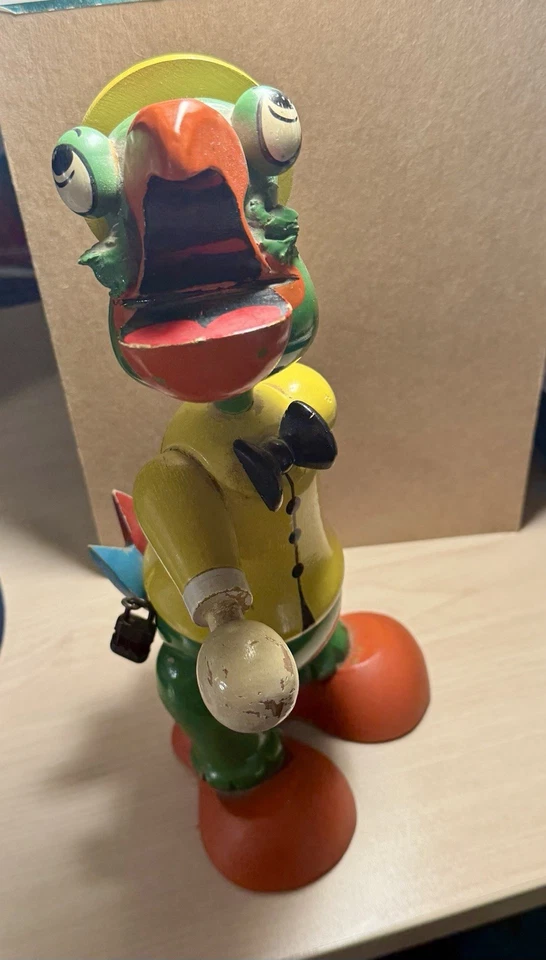 Banco de Madera José Carioca Walt Disney Vintage Loro Tres Caballeros Foto 4 de 4