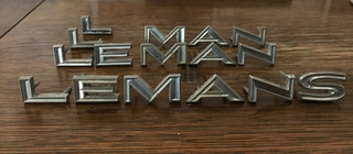 1965 1966 PONTIAC LEMANS FENDER LETTERS EMBLEMS
