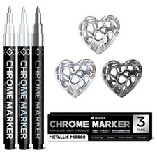 Pagather 3 Colors 1 Count Pack of 3 , Silver, Laser Black Silver