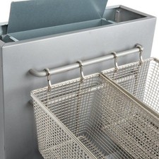 4 Burner Single Tank Twin Basket Gas Fryer 23 Litres Stainless Steel (Lpg??)