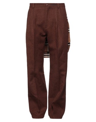BURBERRY Hose mit weitem Bein aus Wolle mit Karomuster