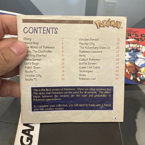 Pokémon: Red Version (Nintendo Game Boy 1999) CIB POKÉMON Nintendo - Picture 13 of 21
