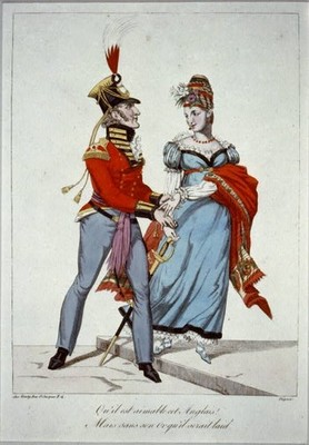 Qu'il est aimable cet Anglais! Mais sans son or qu'il serait laid,1814,cartoon