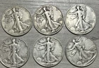 [Lot of 6] Walking Liberty Half Dollar - 90% Silver -