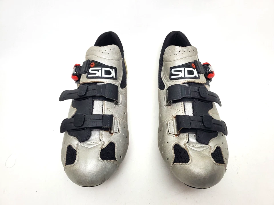SIDI 复古 Shadow Race 钢制黑色公路自行车鞋带 LOOK 防滑鞋 47 码 — 第 3/4 张图片