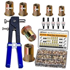 SAE Pressure Rivet Nut Tool Kit 420pcs, SAE Thread Rivet Nuts Kit Fast Delivery!