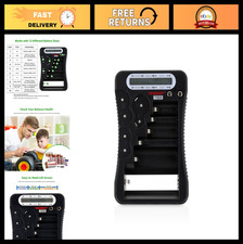 Universal Battery Tester with LCD Display - Multi-Purpose Cell Checker for AA, A