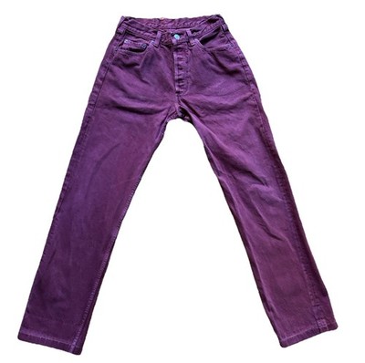 Levis 501 Original Jeans - Burgunder Rot - Super Rare! W31 L32