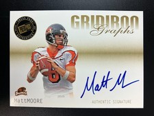 2007 Press Pass SE Gridiron Graphs Gold #GG-MM Matt Moore Oregon State