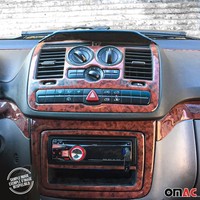 Innenraum Dekor Cockpit FüR Renault Fluence 2009-2016 Wurzelholz Optik 19Tlg