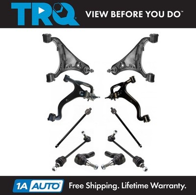 TRQ 10pc Suspension Kit Control Arm Ball Joint Sway Bar Link Tie Rod for LR3