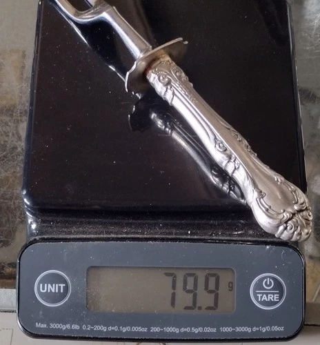 Vintage Sterling Silver Carving Fork - 79.9 g - Chantilly by Gorham?
