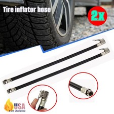 2x Rubber Hose for Tyre Inflation Guns Fits Car Motorcycle Inflator Pump US