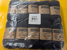 Scheepjes Catona 120 Jet Black Yarn - 10x50g, New