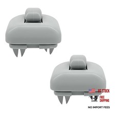 2PCS Inner Sun Visor Clips, Automotive Interior Sunscreen Holder Hook Gray