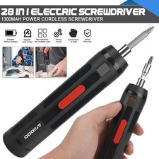 28 IN 1 Mini Akkuschrauber Elektroschrauber Schraubendreher Satz Stabschrauber