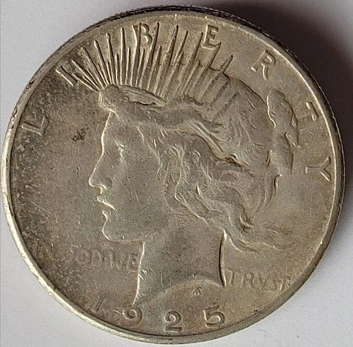 1925 S San Francisco Mint Peace US Silver Dollar 90% Silver US