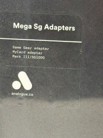 Analogue Mega Sg Adapter Set NEW Sega Game Gear MyCard Mark III SG1000 v1.1 1.1