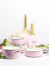 GreenPan Padova Reserve Pink Saucepan 6 Piece Set - RP £395.00