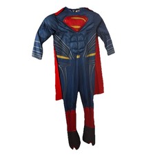 Kids Superman Costume Muscle Suit w Cape DC Comics Size Medium