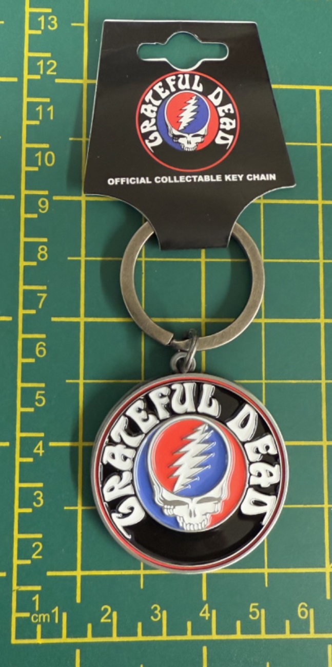 Grateful Dead Steal Your Face High Quality Metal Key Ring Officially Licensed