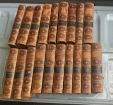 Works of Washington Irving 19 volumes 1860s Leather Antique Books Civil War Era