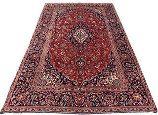 Authentic Hand Knotted Vintage Traditional Qashoun Wool Area Rug 11.7 x 7.5 Ft