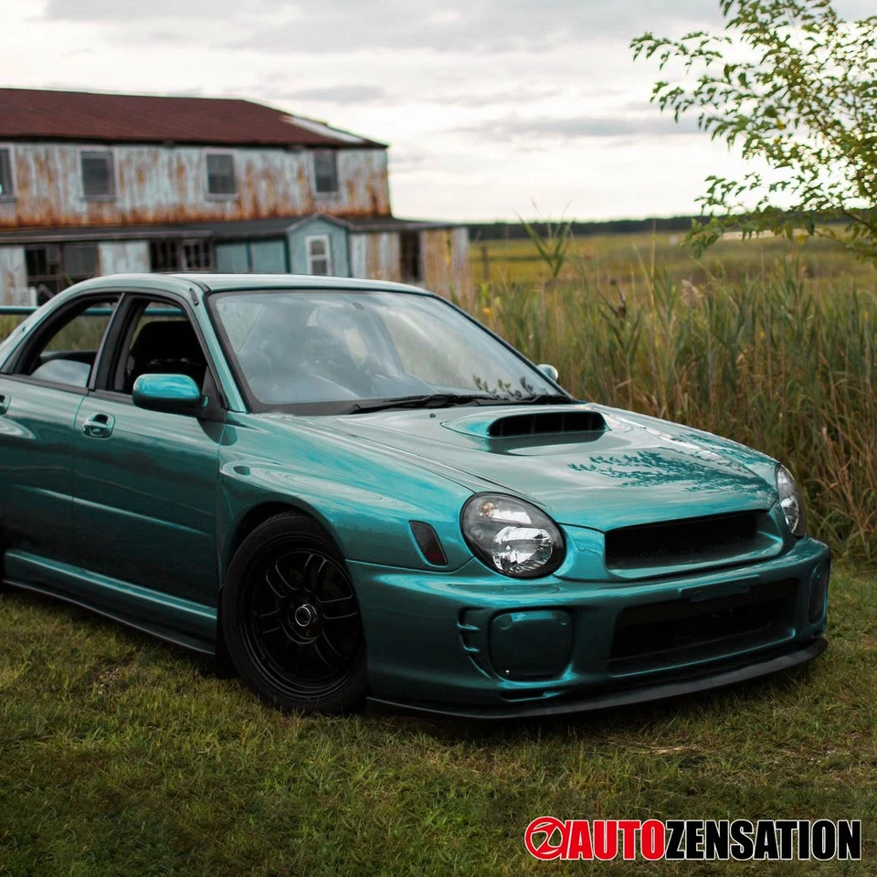 Fit 2002-2003 Subaru Impreza WRX Outback Black Headlights Headlamps Left+Right Foto 3 de 4