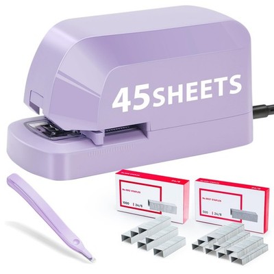 Electric Stapler for Desk Value Pack, 45 Sheet Capacity, Includes 1500 Staple...