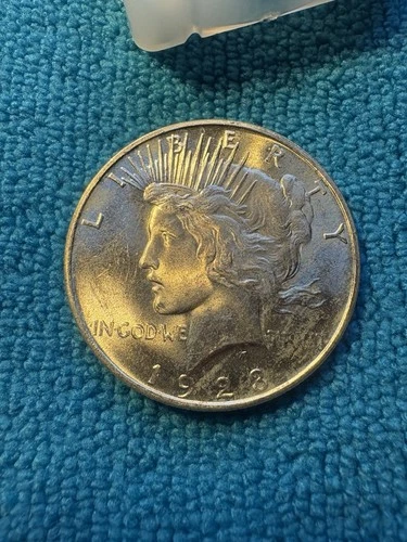 1923-P Peace Dollar 90% Silver - Brilliant Uncirculated.  Nice Original luster!