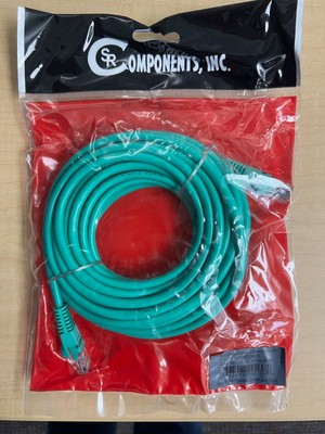 SR COMPONENTS C5EFCGN50 CAT 5E Patch Cable NEW 25' 25ft