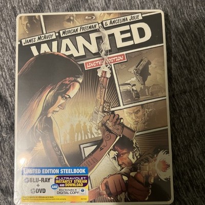 Wanted (Blu-Ray, 2008, Steelbook Limited Edition, BRAND NEW)