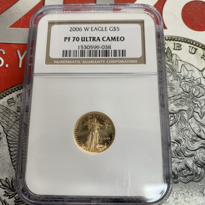 2006-W $5 American Gold Eagle NGC PF70 Ultra Cameo 1/10 oz Proof Gold Coin