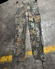 Cabelas Realtree Vintage Camo Cargo Pants Tapered Leg Youth 18 Reg