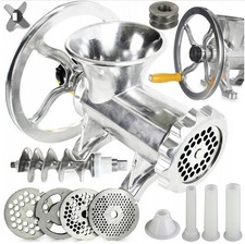 Grossag Hand Fleischwolf Manuell Wurstmaschine mit Spritzgebäck Aufsatz - Satz