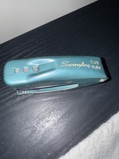 Swingline Cub Plier Stapler Vintage BLUE Made in USA, Tested Working