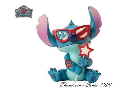 Enesco Stitch Patriotic Mini Disney Traditions Jim Shore New in Box 6017851