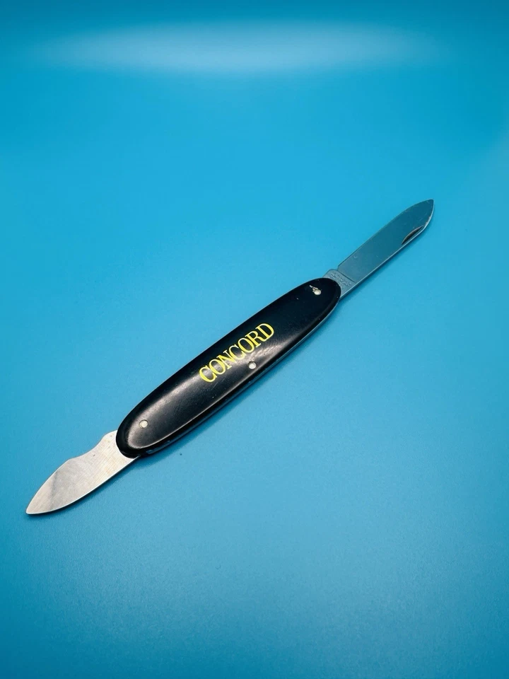 RARE VINTAGE VICTORINOX Watch Case Opener CONCORD Swiss Army Knife 84mm BLACK .. - Image 2 of 4