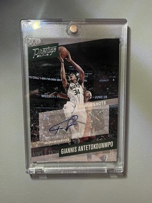 2017-18 Panini Prestige Bonus Shots Giannis Antetokounmpo AUTO SP