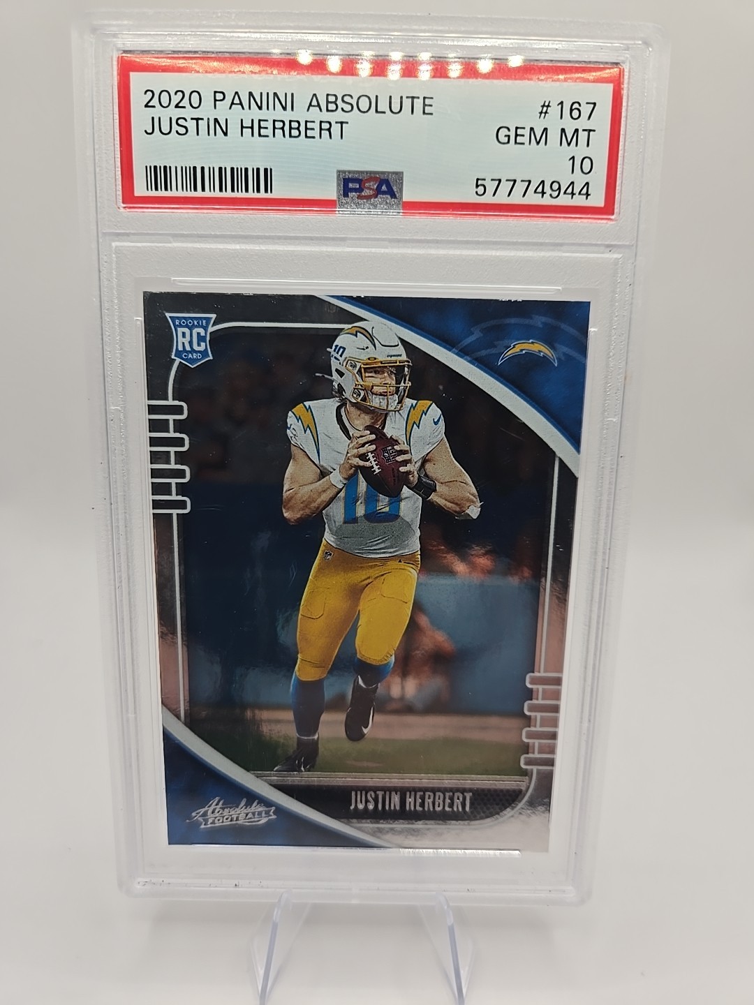 2020 Panini Absolute - Rookie Justin Herbert #167 (RC)