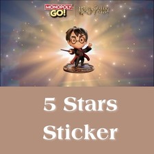 Monopoly 5 Stars Stickers -   FAST and CHEAP  