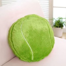 18" Tennis Sports Pillow Plush Fluffy Durable Stuffed 18x18, Green