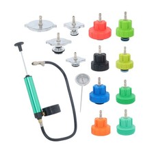 14 Pc Coolant Radiator Pressure Tester Cooling System Gasket Leak Detector 14 Pc Coolant Radiator Pressure Tester Cooling System Gasket Leak Detector