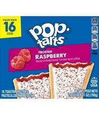 🔵 New Kellogg’s Pop Tarts FROSTED RASPBERRY Fruit Pastries Box (16ct)