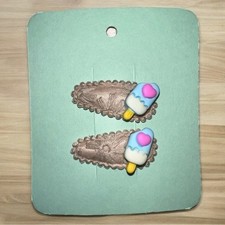 NEW Adorable Embellished Snap Clips Set