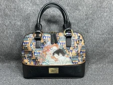 Vintage ICON Los Angeles Leather Double Handle Shoulder Bag - Gustav Klimt