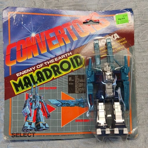 Vintage SDF-1 Convertors Maladroid Nofka Robot Battleship Toy Japan 1984 MOC