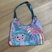 My Little Pony Tote Purse Bag MLP Pink Purple Blue Sequins Glitter Sparkle