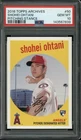 2018 Topps Archives SHOHEI OHTANI #50 RC Rookie Pitching PSA 10 GEM MINT JA600