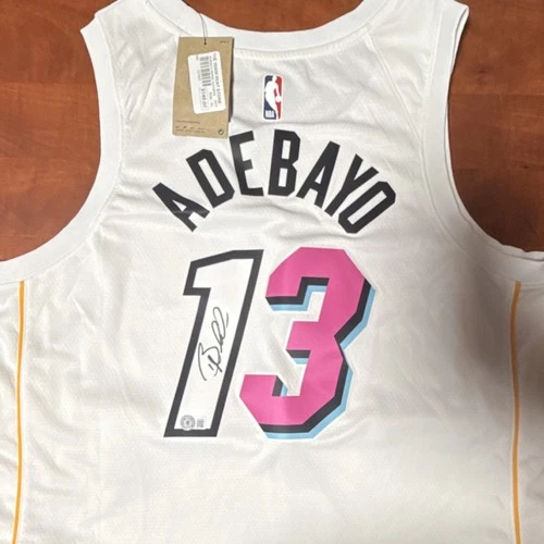 Bam Adebayo Miami Heat Autographed Jersey Beckett Authenticated Basketball